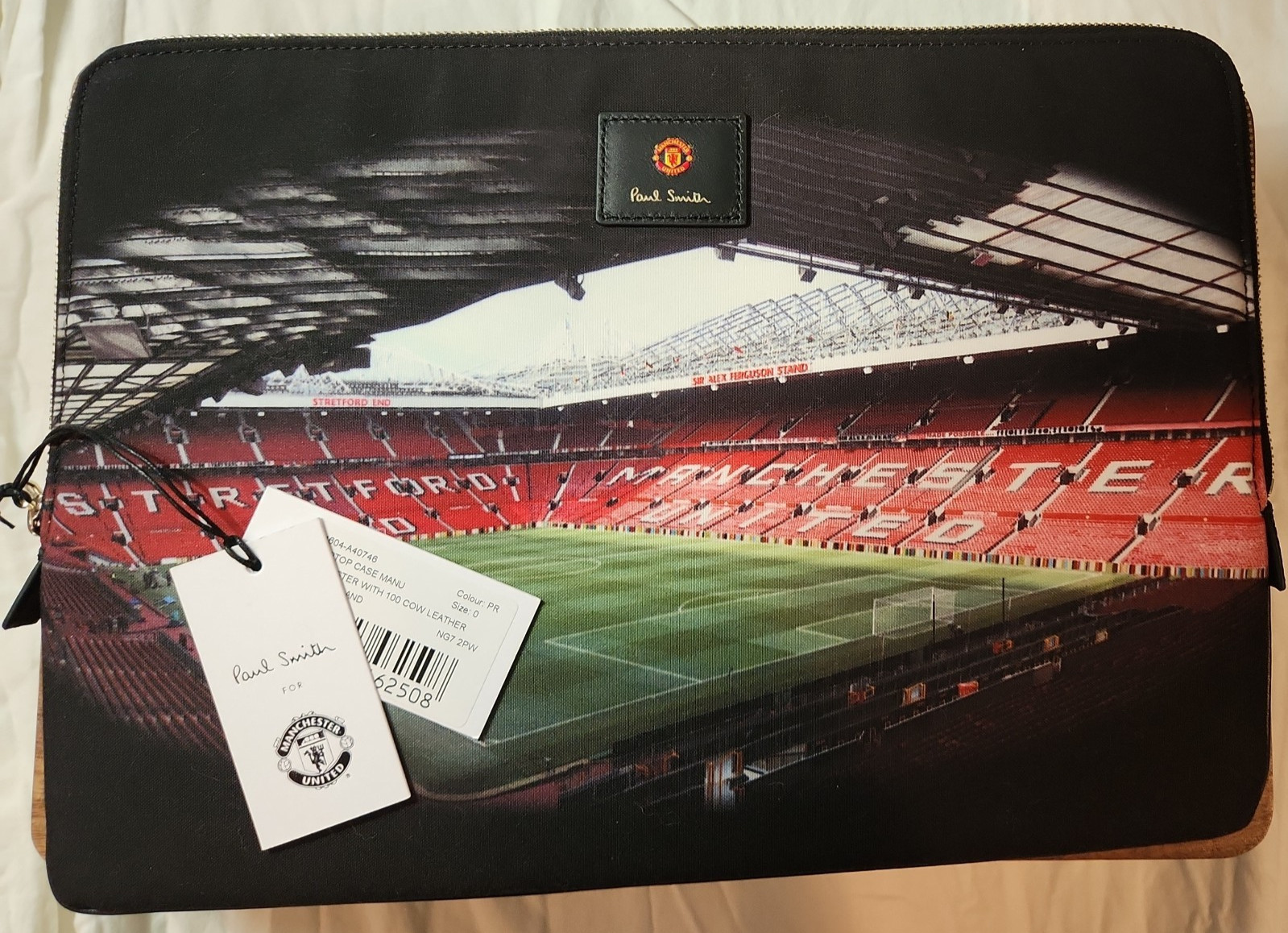Designer Paul Smith Manchester United Soccer Laptop Case NWT
