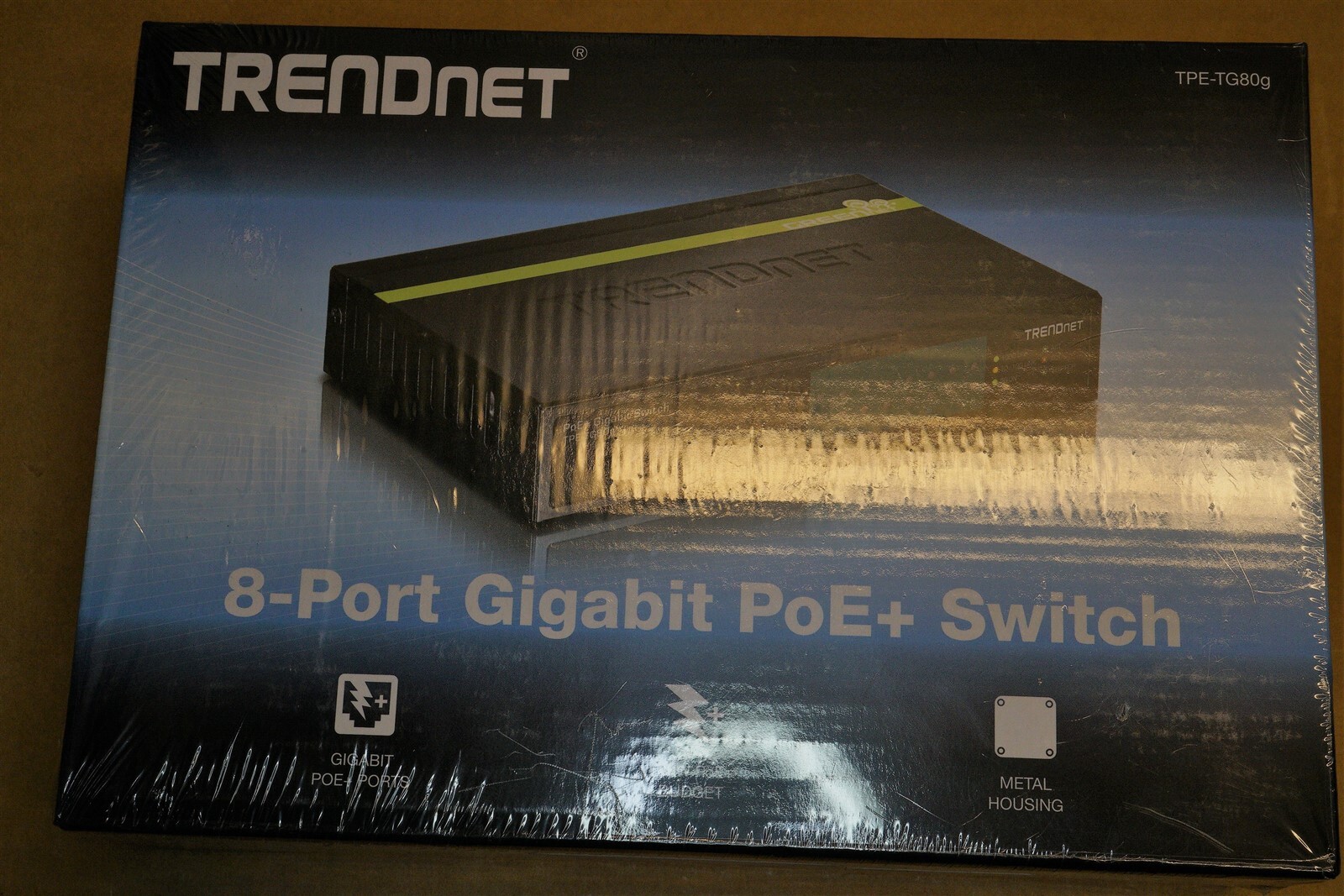 Trendnet-TPE-TG80G 8-Port Gigabit PoE+ Switch New In Unopened Box