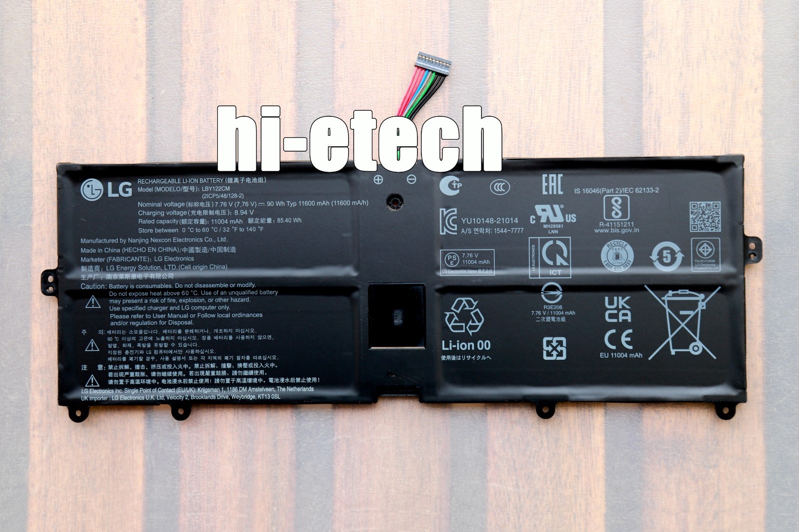 90Wh New Genuine LBY122CM OEM Battery for LG Gram 16Z90R-K 17Z90Q-R 17Z90Q-G