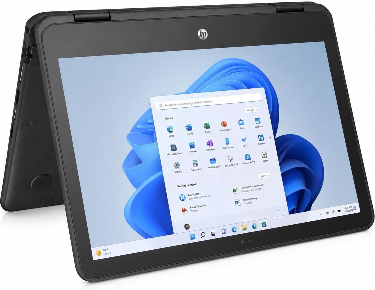 HP X360 11 G2 Touchscreen 2-in-1 Laptop 11.6" 8GB 128GB SSD Windows 11 Pro