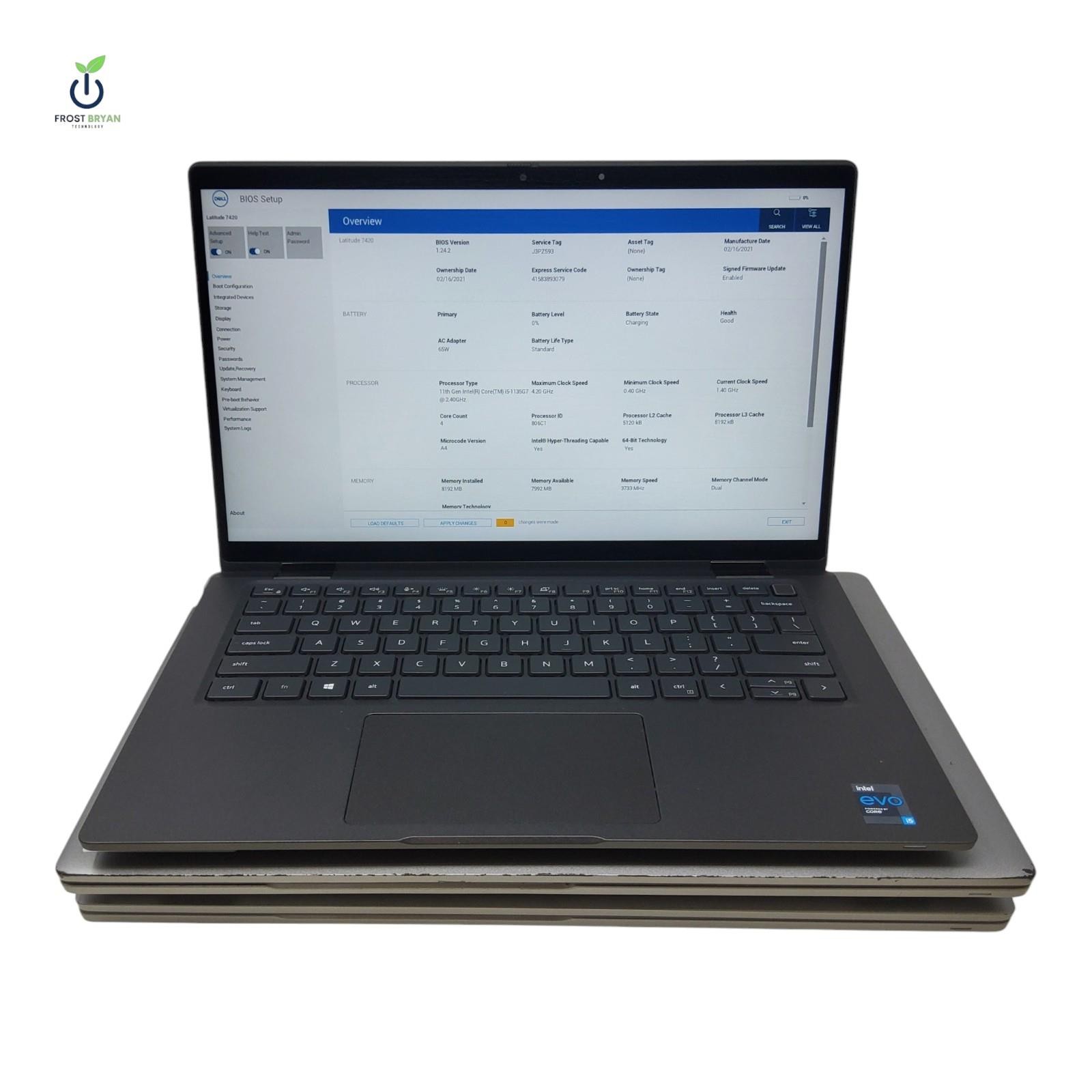 Lot of 3 Dell Latitude 7420 5520 i5 i7 11th Gen 8GB No SSD/OS Grade D [READ]