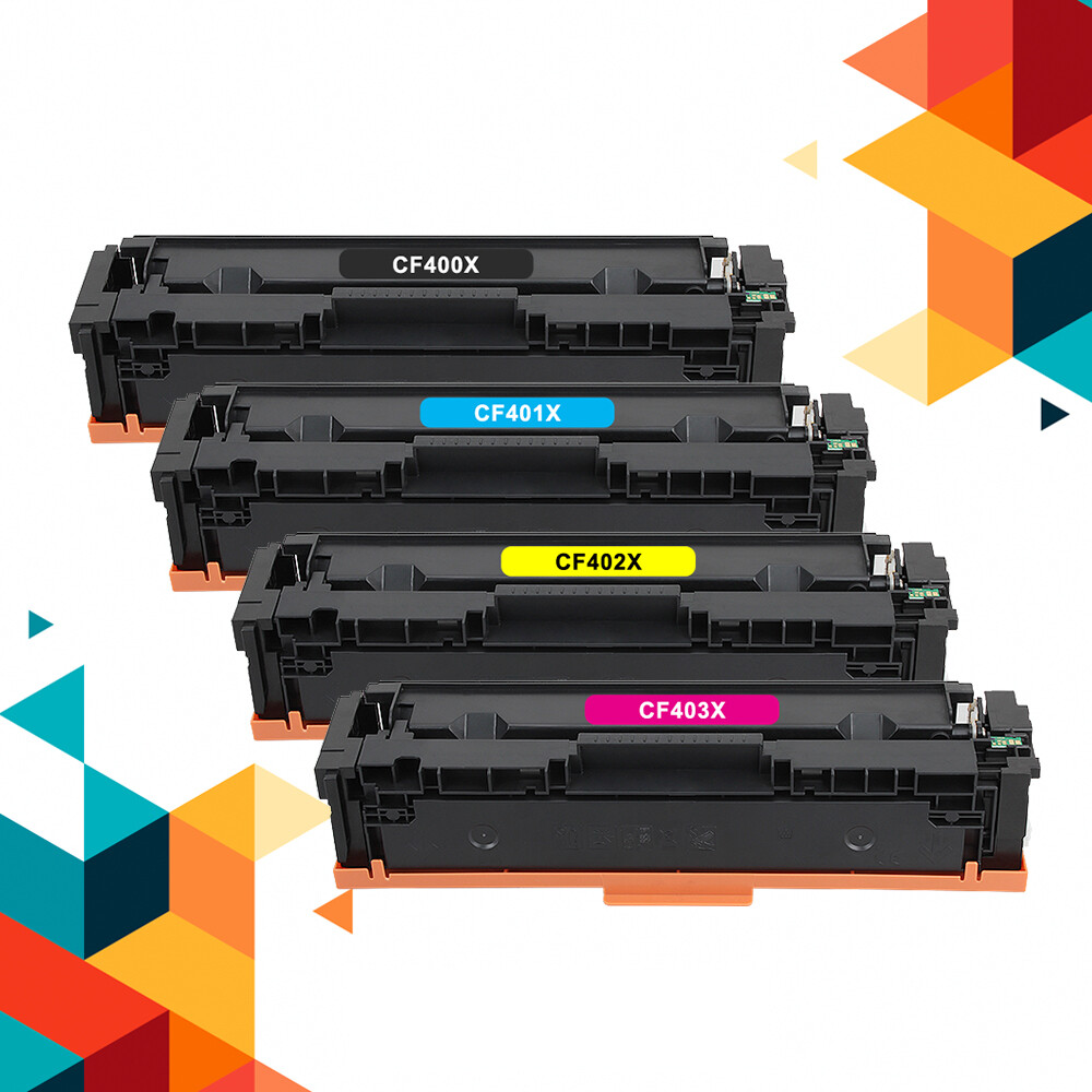 CF400X-CF403X Toner Cartridge Set 201X For HP LaserJet Pro M252dw M277dw Lot New