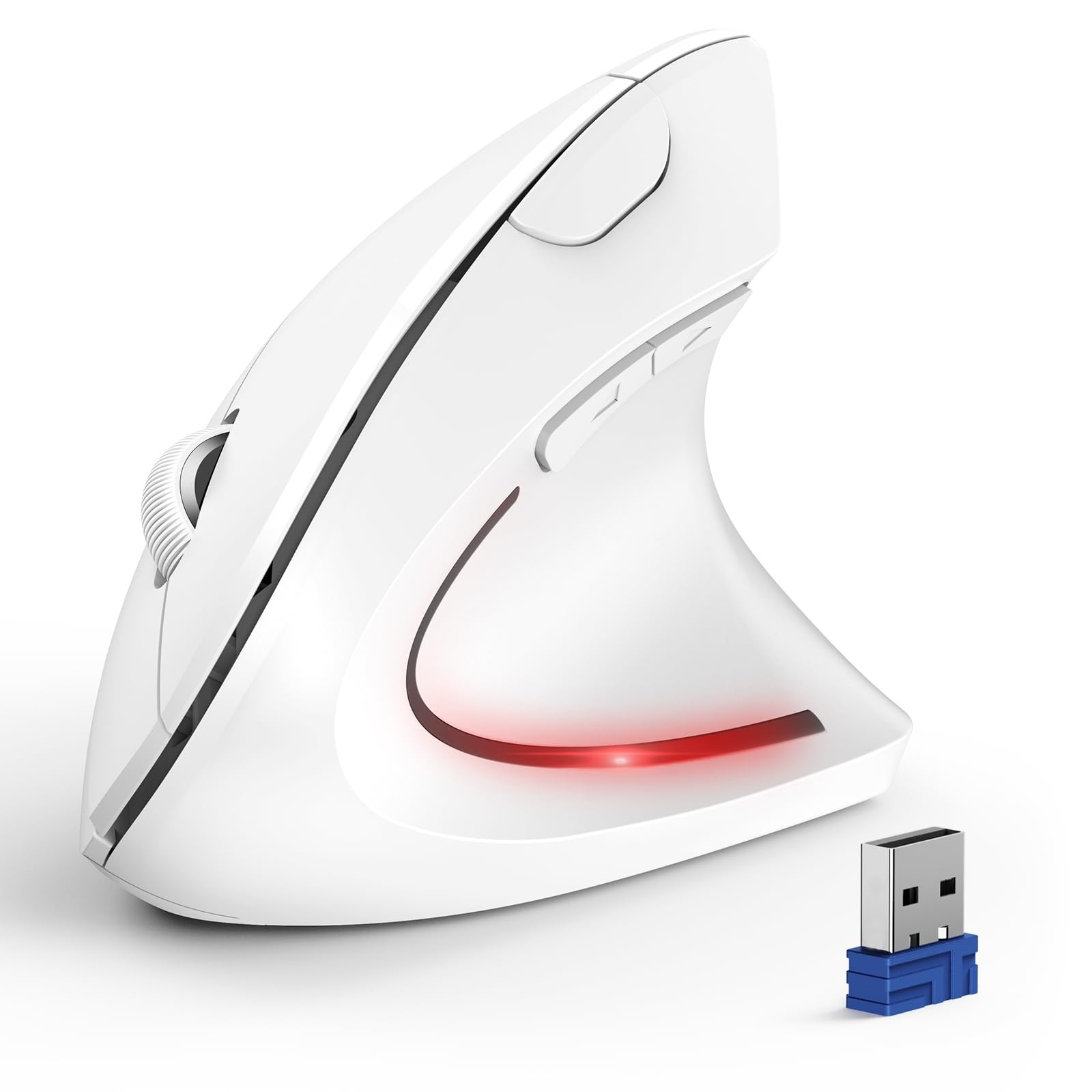 Wireless Bluetooth Ergonomic Vertical Mouse 4800 DPI Quiet Click 6 Button