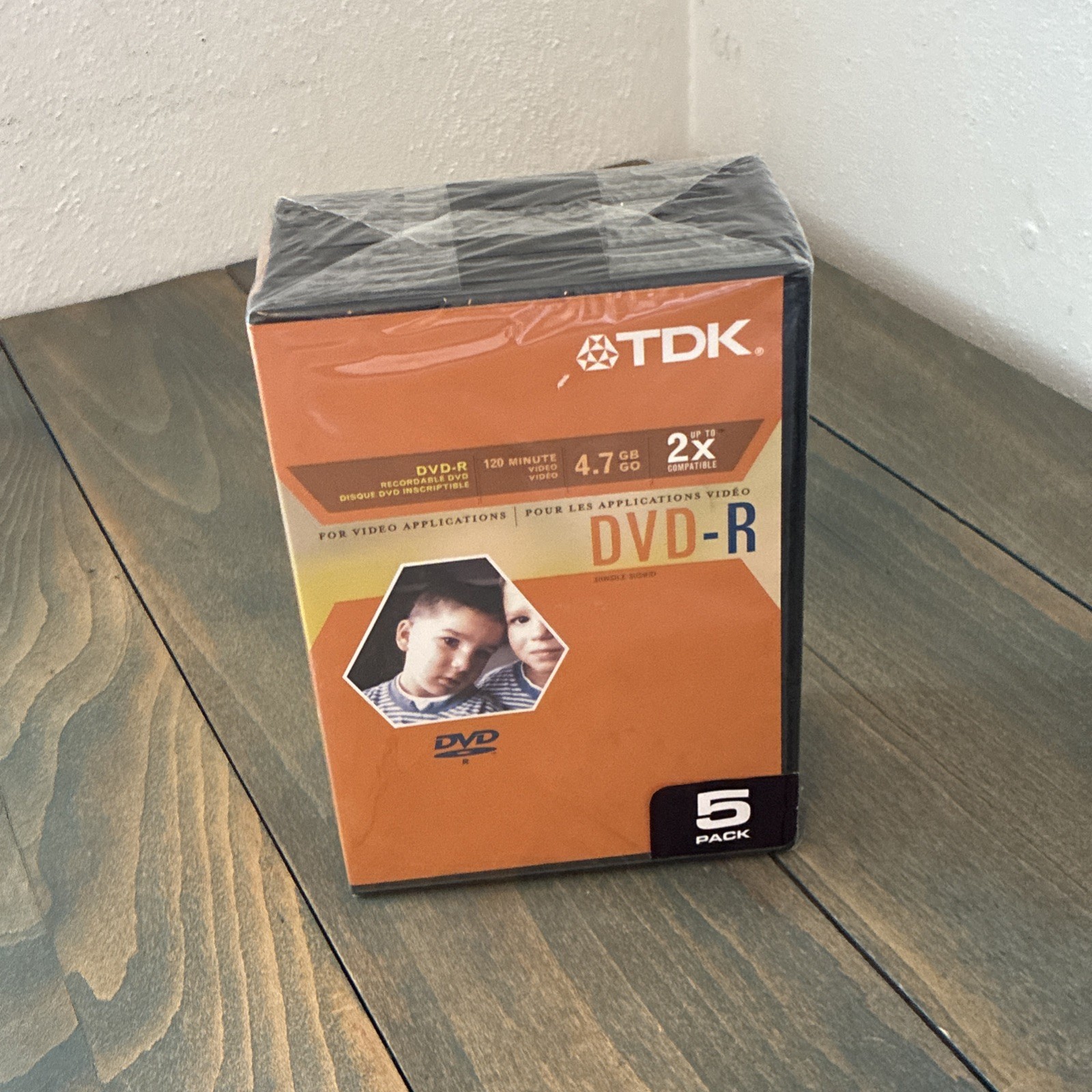 5-Pack TDK DVD-R 120 Minute - 4.7 GB - Sealed (J9)