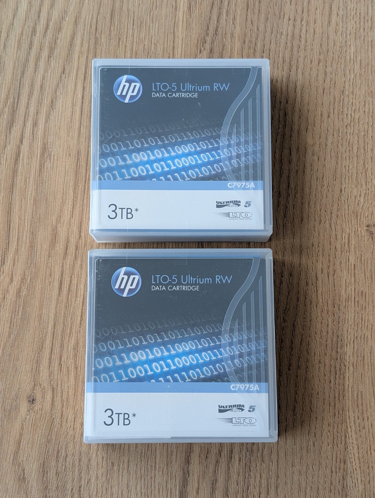 New 2-PACK HP C7975A LTO-5 Ultrium RW 3TB Data Cartridges