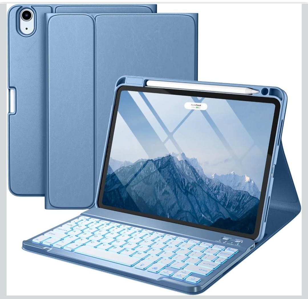 Harvopu for iPad Air 11 Inch & Air 5th 4th Generation Case with Keyboard