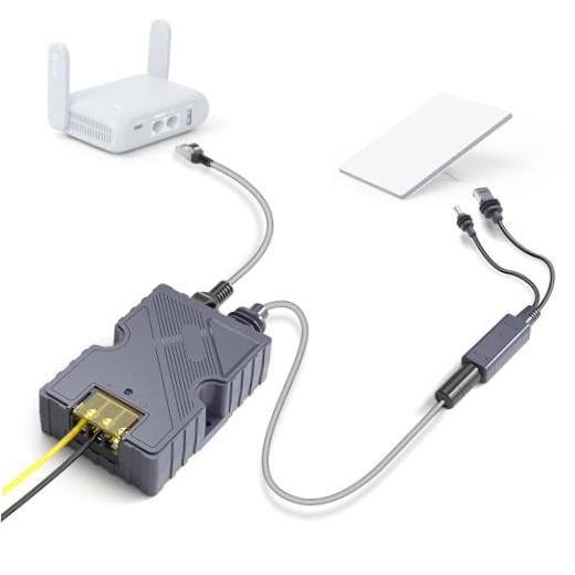 150W GigE PoE Inyector Divisor & Adapter for Starlink Mini/Mini X X XL