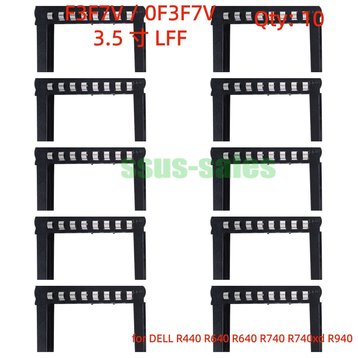 X10 3.5 LFF Server Drive Tray F3F7V for Dell G14 R440 R640 R740 R740xd R940