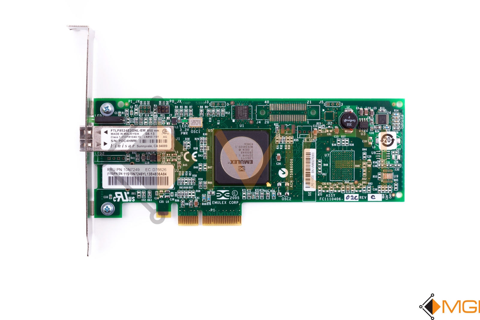 IBM 4GB SINGLE PORT FIBRE PCI-E ADAPTER HIGH PROFILE // 10N7249 // FREE WARRANTY