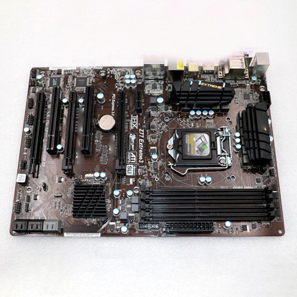 Motherboard For ASRock Z77 Extreme3 LGA 1155 Z77 DDR3 ATX DVI HDMI USB3.0 2K