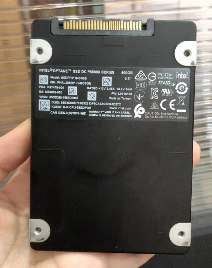Intel OPTANE P5800X 400GB SSDPF21Q400GB U.2 NVMe PCIe 2.5" SSD