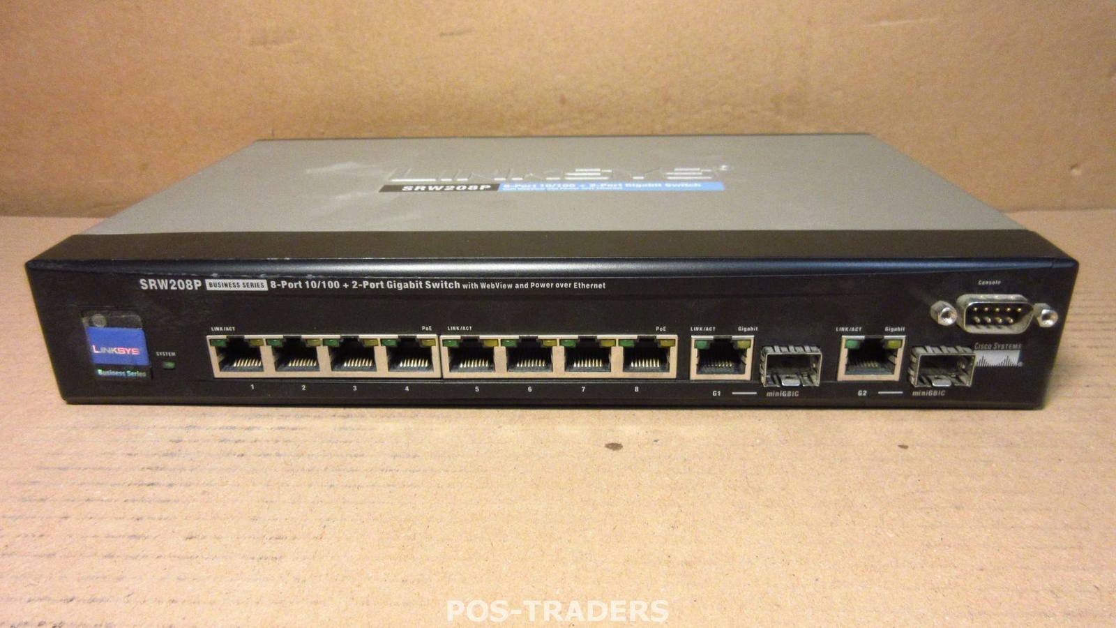 Cisco SRW208P 8-Port 10/100Mbps Ethernet Switch with WebView and PoE 2 SFP Ports