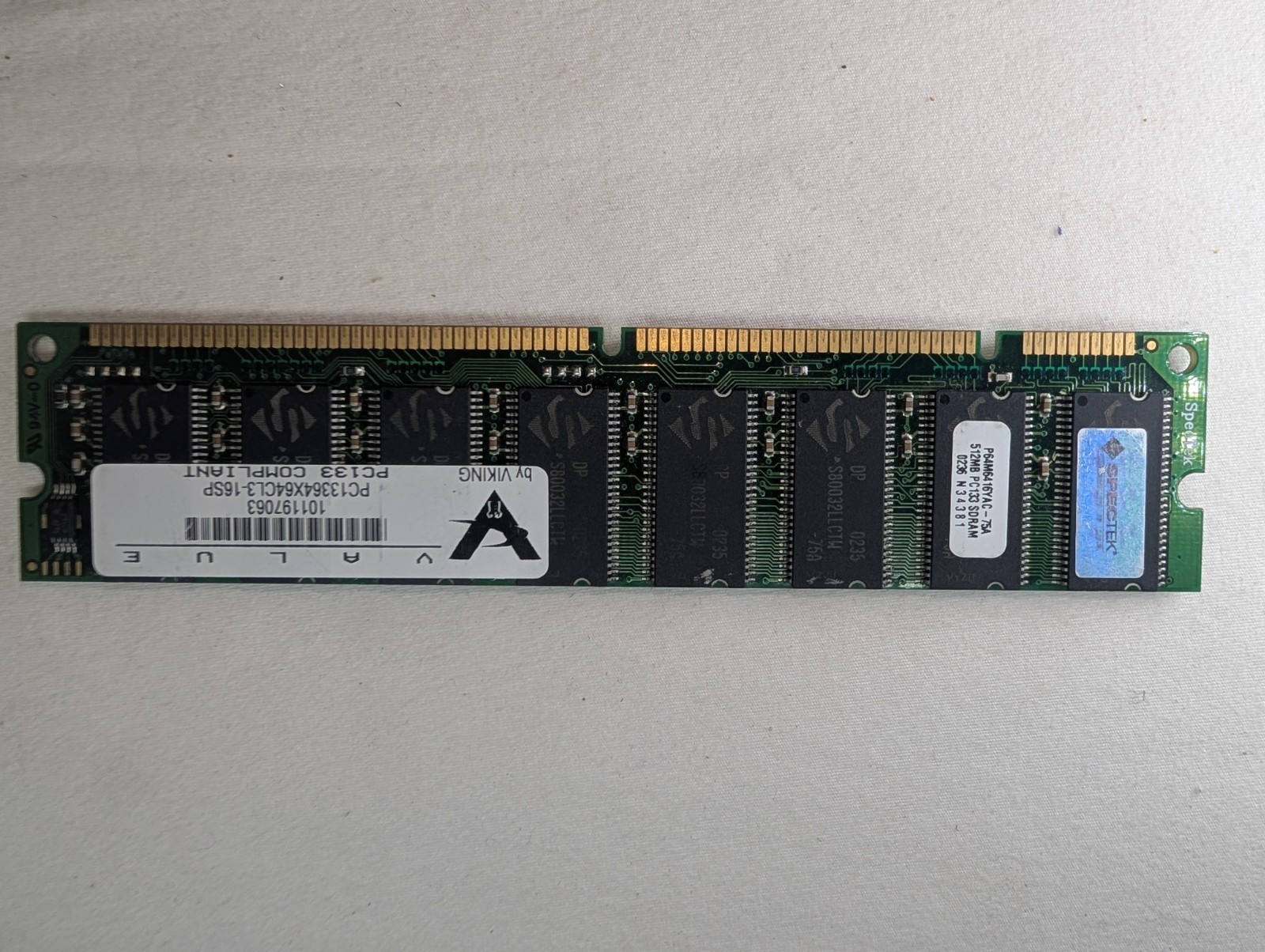 512MB PC133 133MHZ SDRAM 168PIN HIGH DENSITY MEMORY RAM By Viking Non-ECC