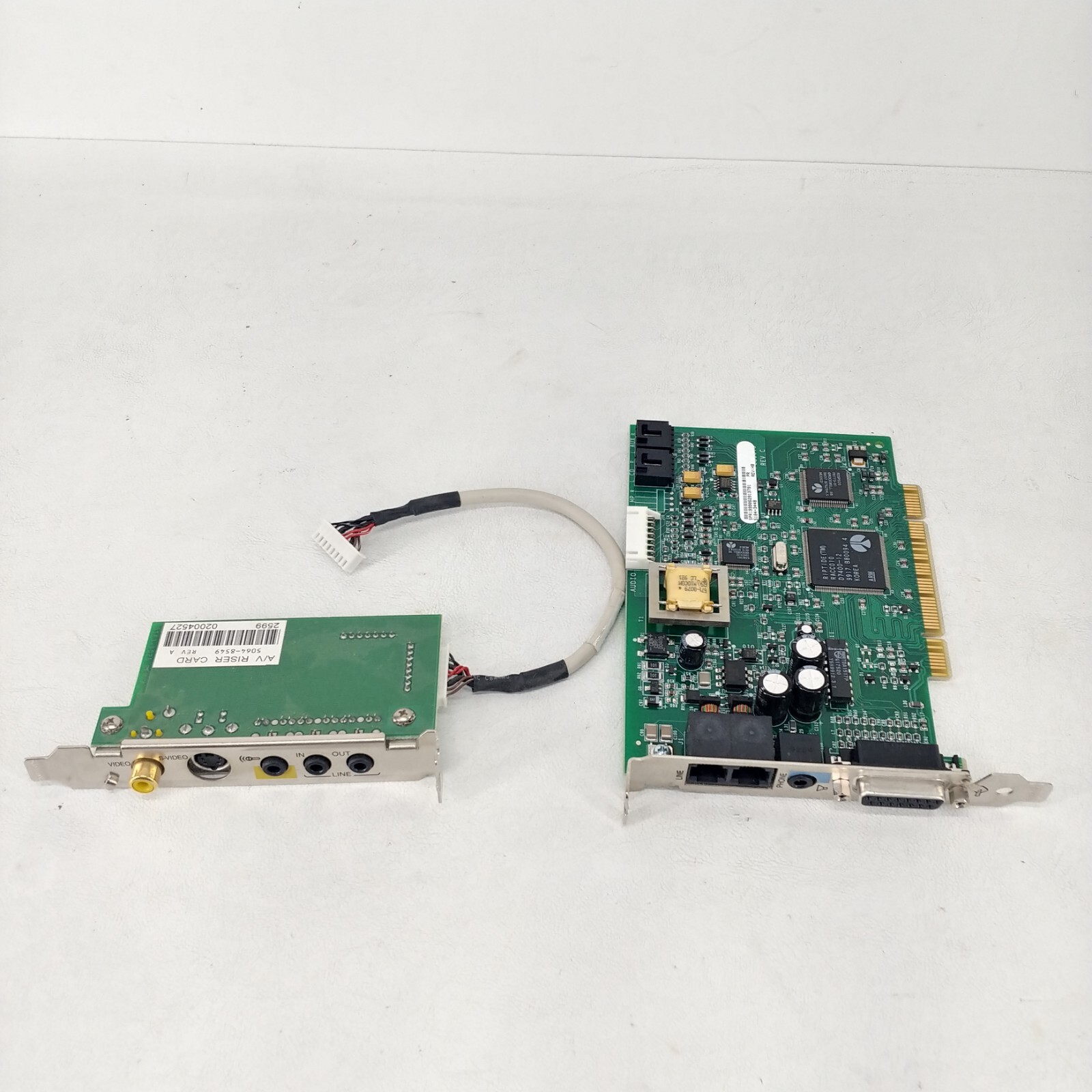 Vintage Smart Modular Technologies 90079 PCI Combo Sound Card Modem w/ A/V Riser