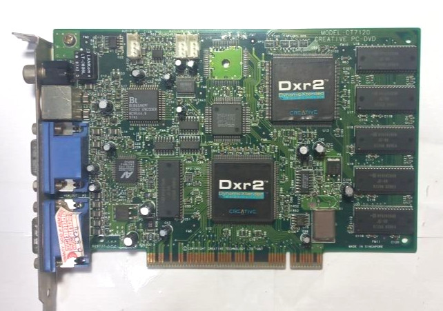 MODEL : CT7120 CREATIVE PC-DVD CARD USED