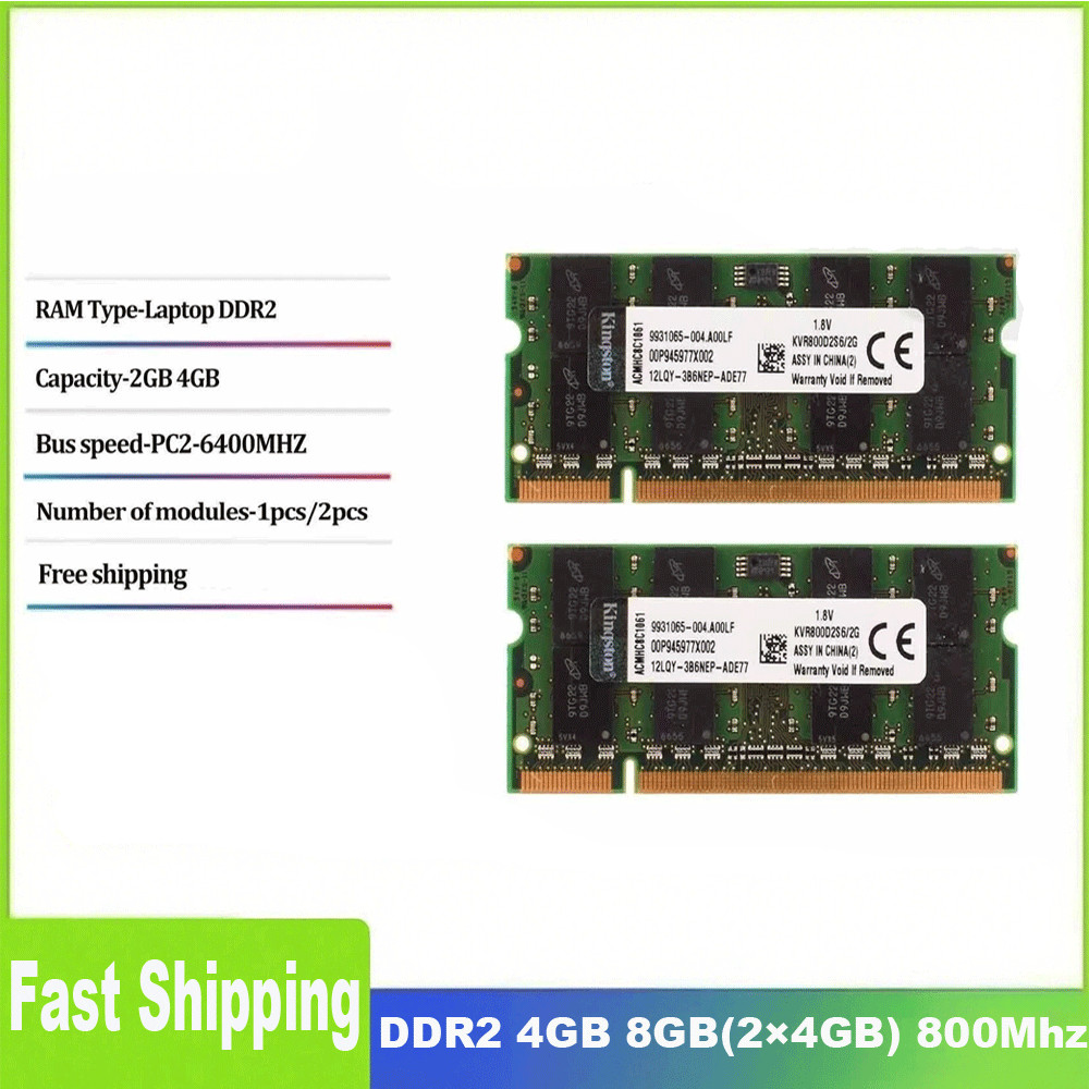 DDR2 4GB/8GB(2×4GB) PC2-6400 800MHz Laptop SODIMM Memory RAM Notebook CL6 LOT