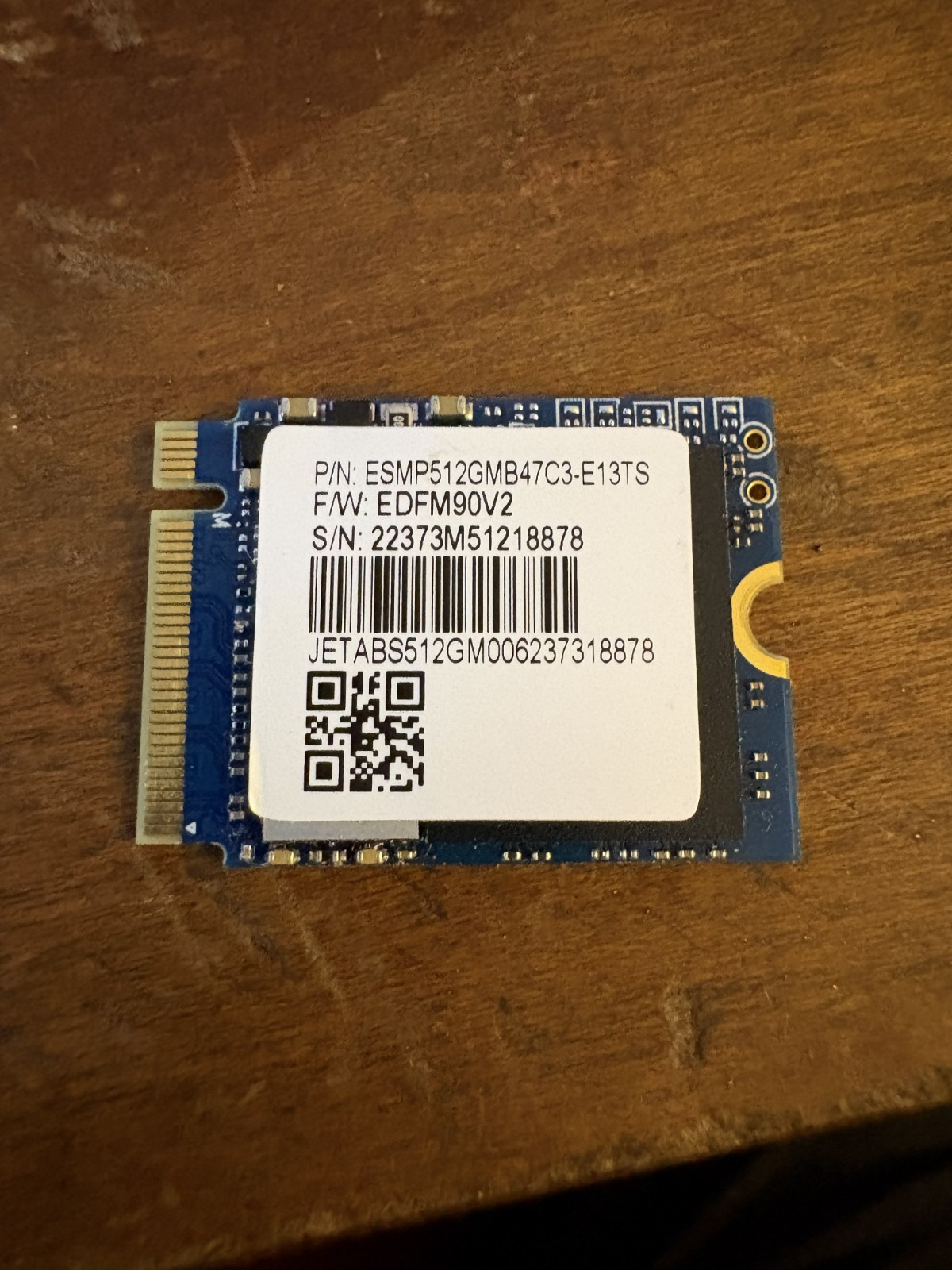 Original 512GB M2 SSD for Steam Deck LOW MILES