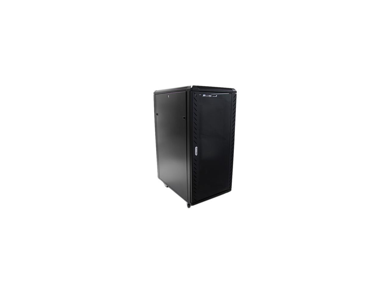 StarTech.com RK2536BKF Portable Server Rack Cabinet - 25U - 36 in - Network Cabi