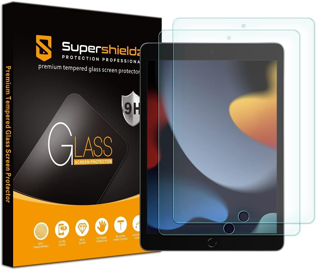 2 Pack Designed for iPad 10.2 inch Screen Protector, Tempered Glass, Anti Scratc