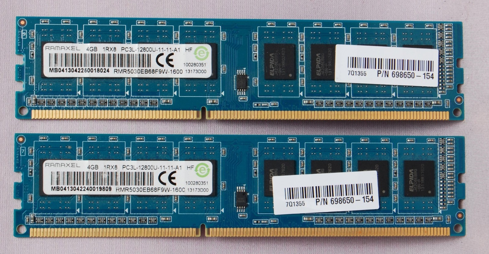 RAMAXEL 8GB (2X4GB) RAM TESTED EXCELLENT CONDITION