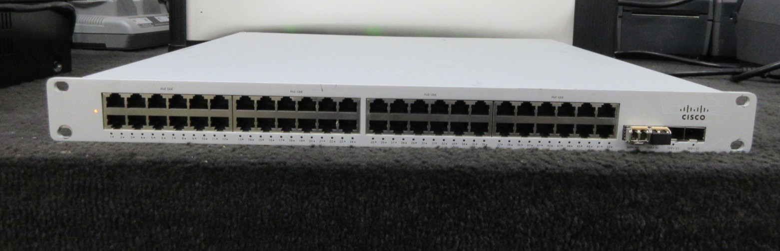 Cisco Meraki MS350-48LP 48-Port GbE PoE Cloud Managed Switch 4xSFP+