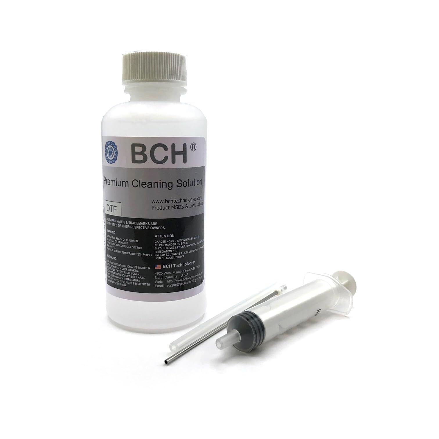 BCH Premium Cleaning Solutions for DTF Inks - MaxStrengthâ„¢ Against White Ink C