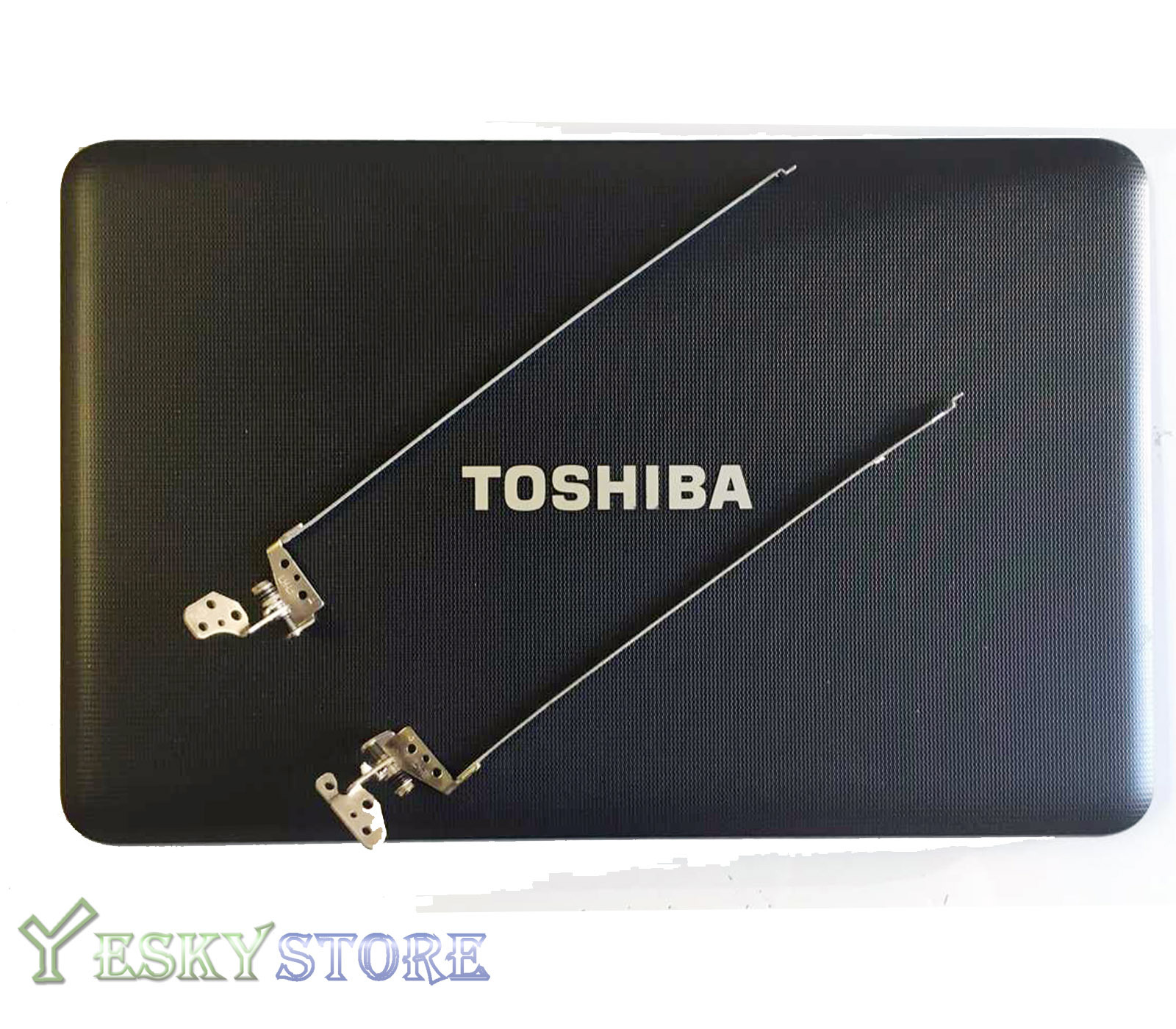 NEW Toshiba Satellite C855 C855D LCD Back Cover 15.6" V000270490 Black W Hinges