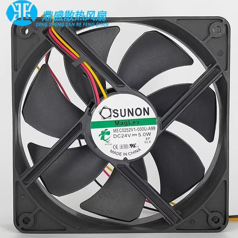 SUNON MEC0252V1-000U-A99 12025 24V 5.0W 12CM 3-Wire Cooling Fan