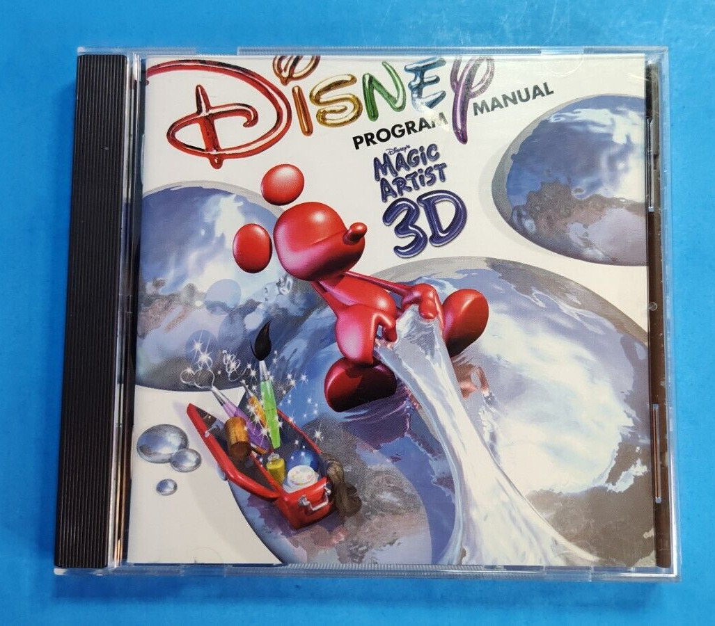Disney Magic Artist Sculpt & Design PC Software CD Vintage Windows 95/98 Win95