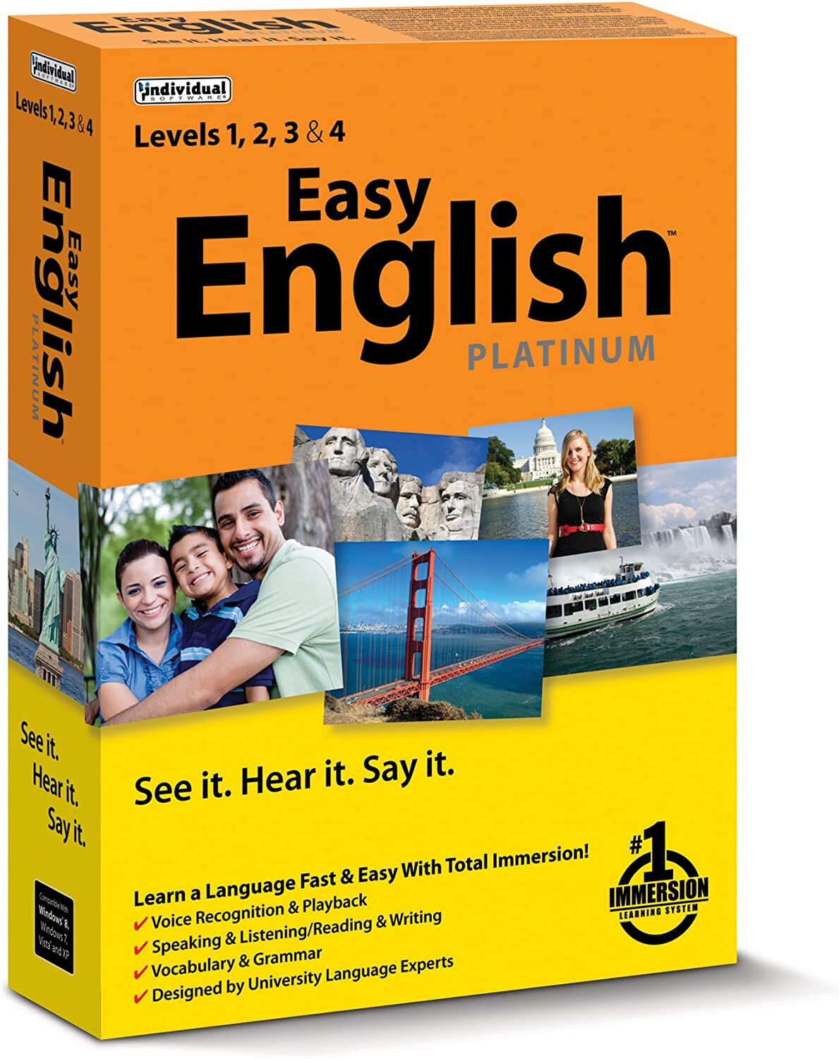 Easy English Platinum - Levels 1-4 for PC  NEW