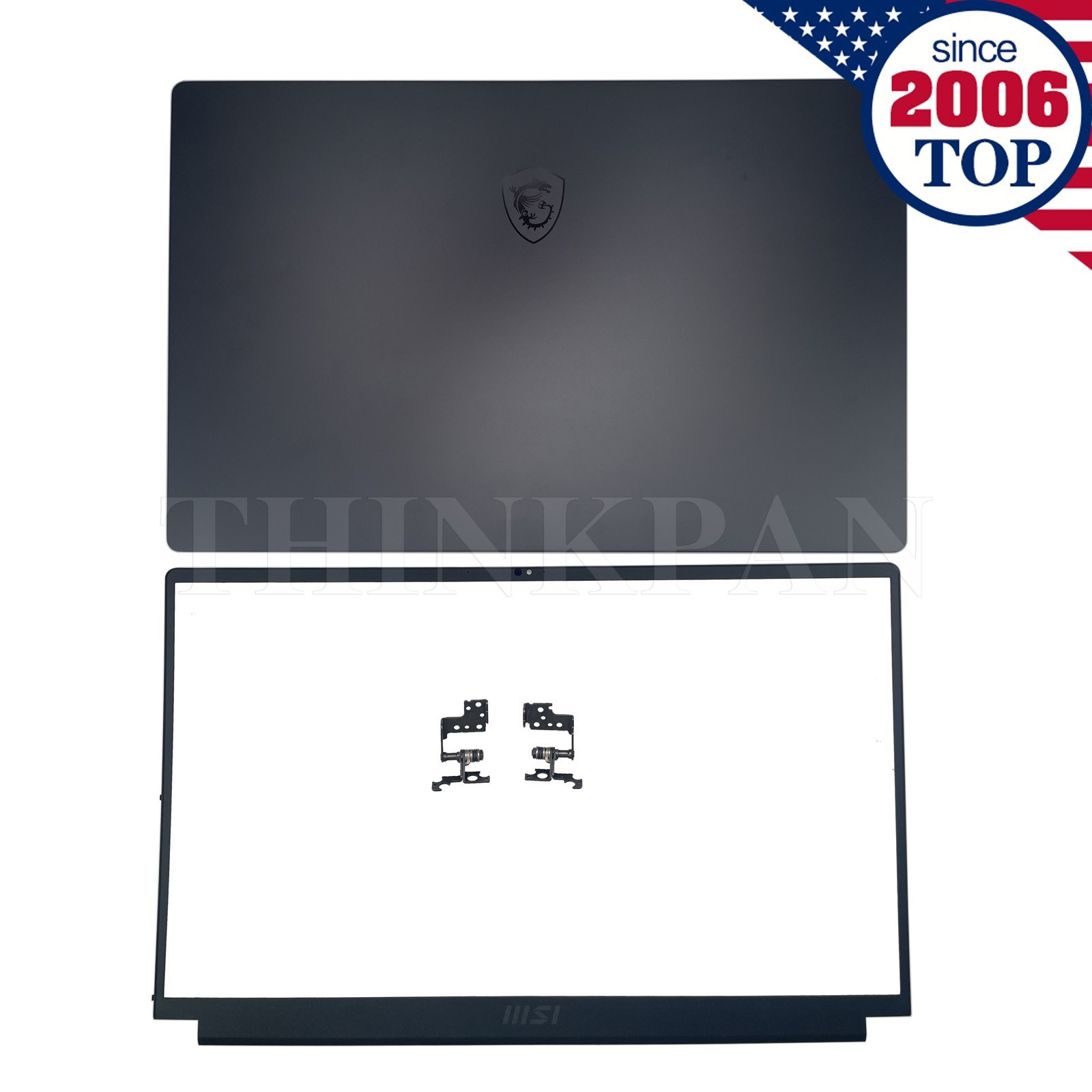 New Laptop LCD Back Cover+Bezel+Hinges For MSI GS76 Stealth 11UE 11UH MS-17M1 US