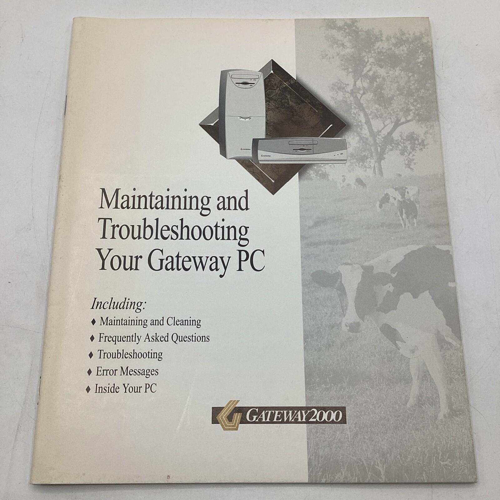 1997 Gateway Maintaining And Troubleshooting Your Gateway PC + Original COA