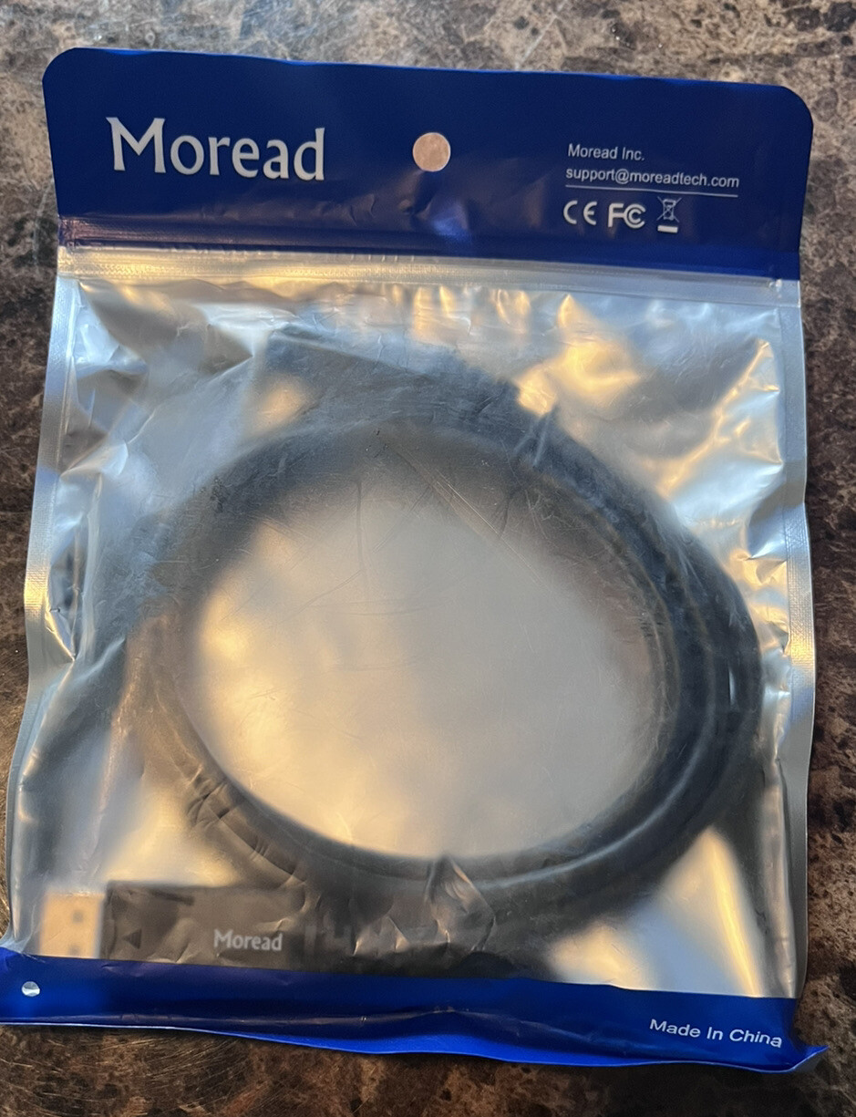 Moread DisplayPort to DisplayPort Cable, 6 Feet, Gold-Plated Display Port Cable 