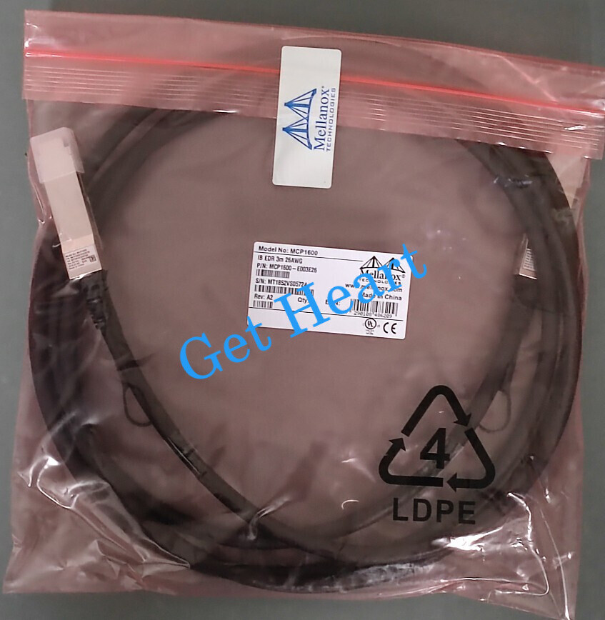 Mellanox MCP1600-E003E26 QSFP28 IB EDR up to 100Gb/s 3M Passive Copper DAC Cable