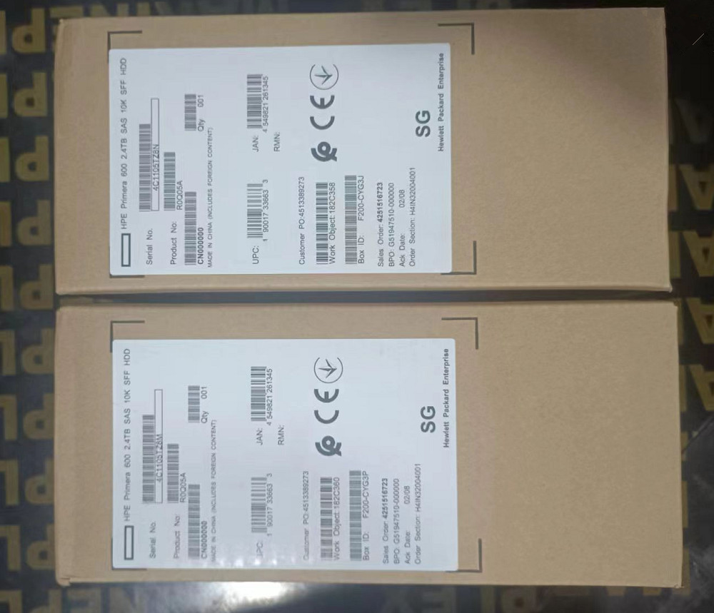 New HPE Primera 600 R0Q05A P13378-001 2.4TB SAS 12G 2.5" 10K SFF HDD Hard Drive