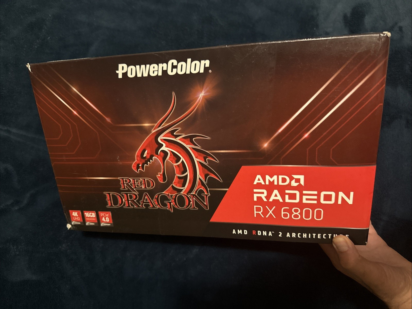 PowerColor Red Dragon AMD Radeon RX 6800 3DHR OC 16GB GDDR6 ***BOX ONLY***