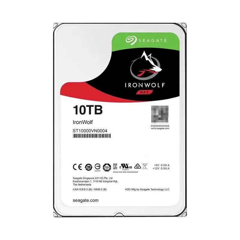 Seagate IronWolf Pro 10TB ST10000VN0004 7200RPM 3.5" SATA NAS HDD Hard Drive