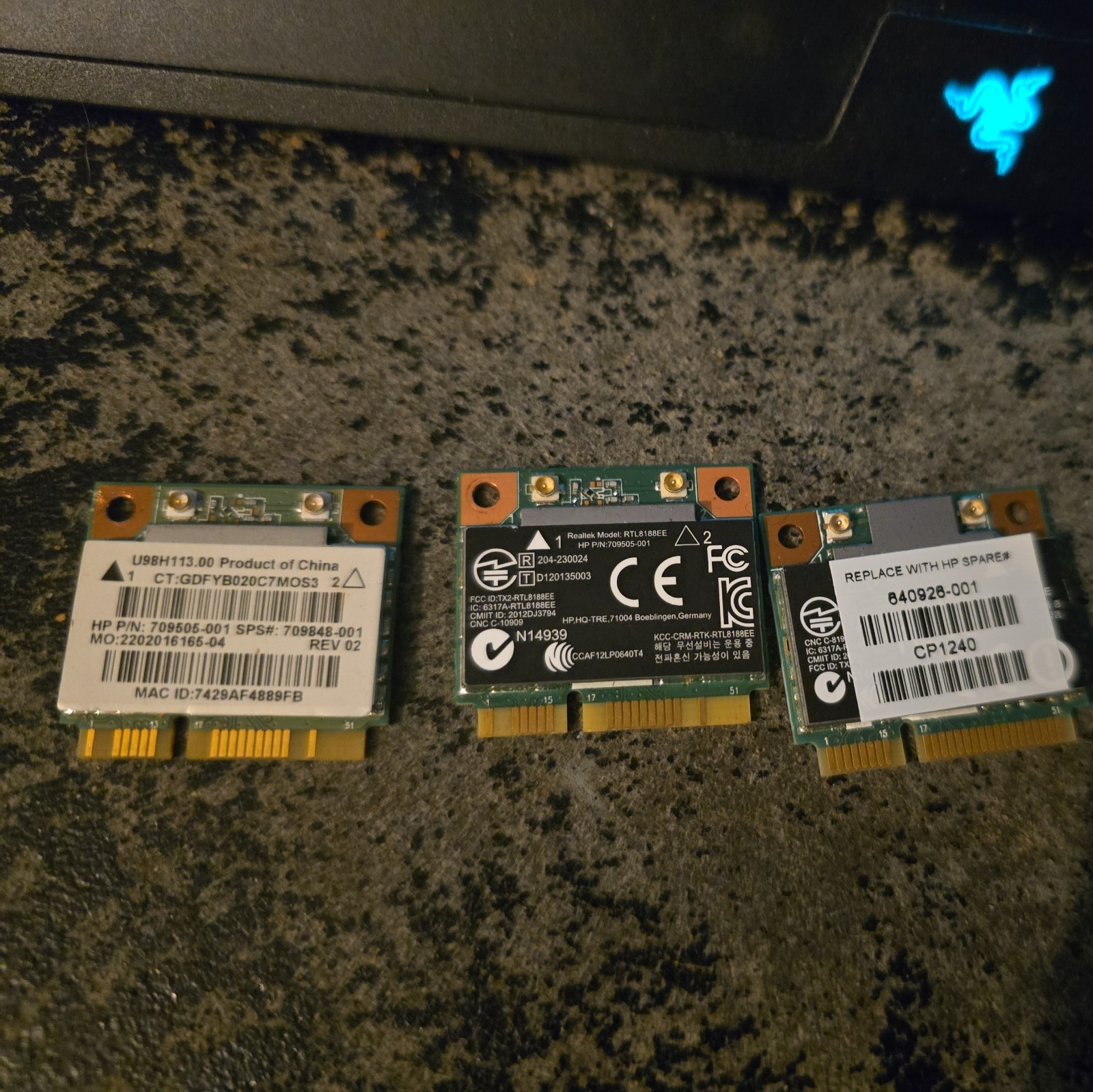 3x 691415-001 670691-001 630703-001 RALINK RT5390 HP OEM Mini PCI WiFi Card