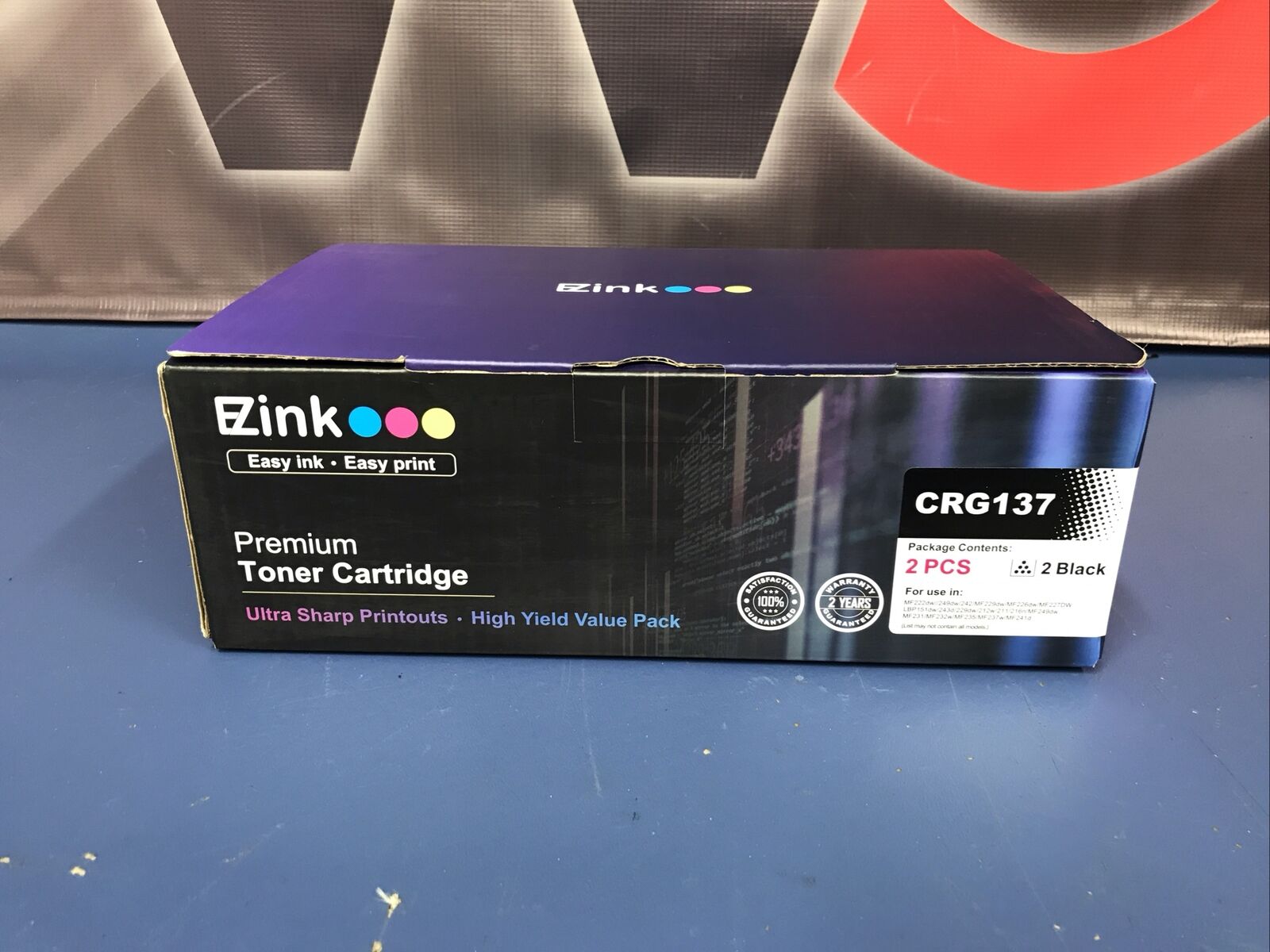 EZ-Ink CRG137 Toner Cartridge (x4) New In Box (Opened) Canon 137 Replacement