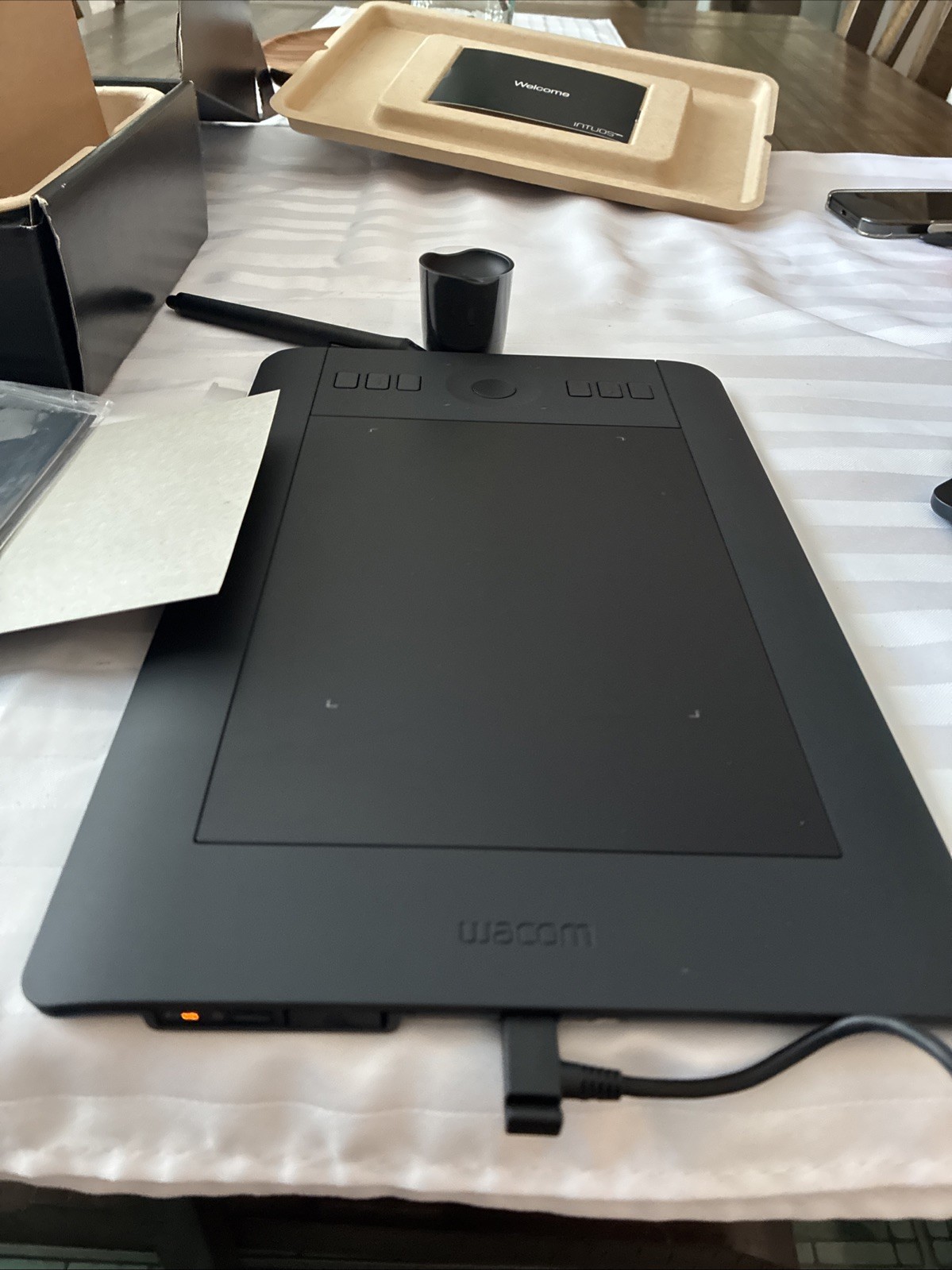 Wacom Intuos Pro Small PTH451 Creative Pen Graphic Tablet Open Box Complete Kit