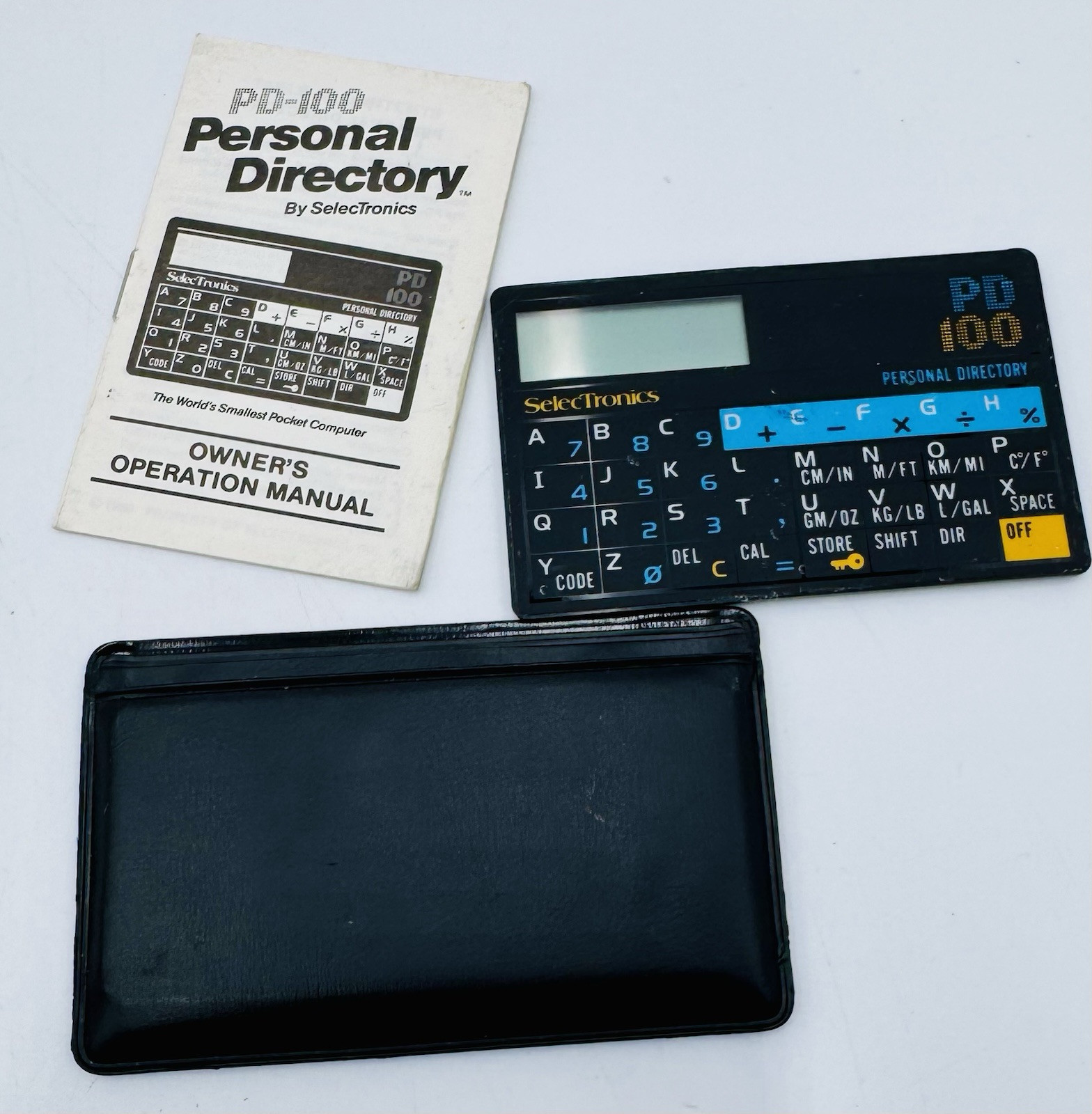 VNTG The Worlds Smallest Pocket Computer PD-100 Personal Directory -SelecTronics