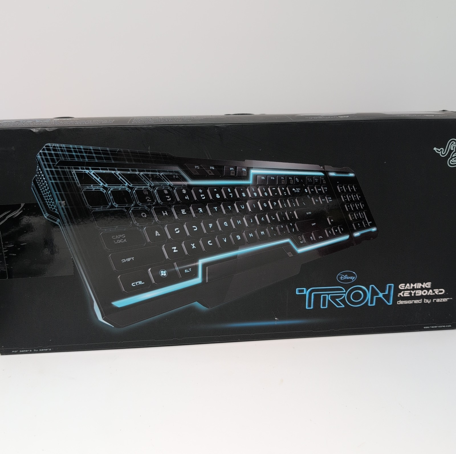 Razer Tron Legacy Disney Gaming Keyboard RZ03-0053 w Box Tested Working HTF