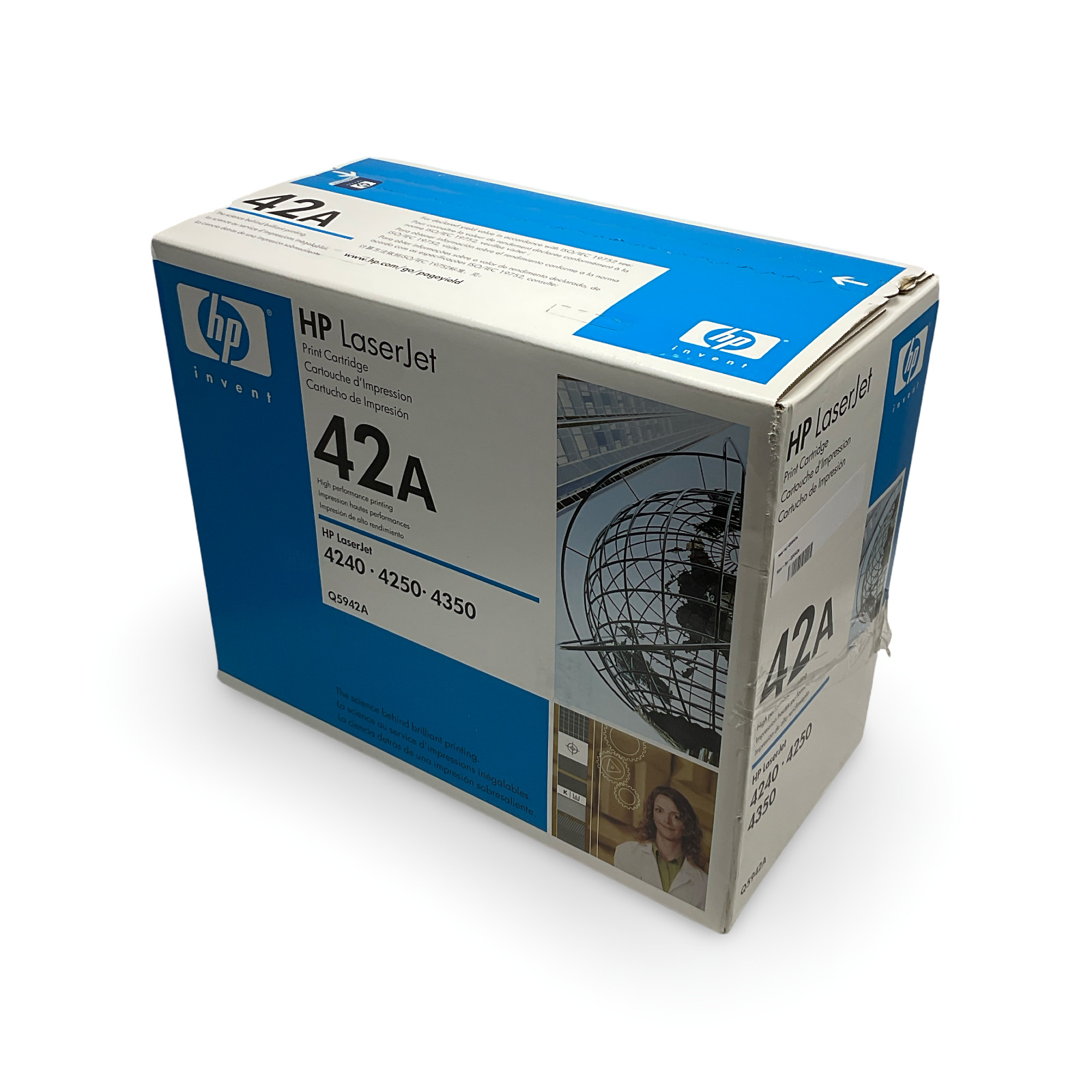 New OEM HP 42A Black LaserJet Toner Cartridge Q5942A