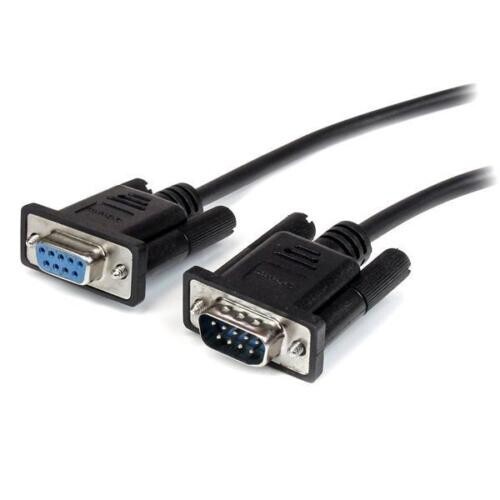 StarTech MXT1001MBK 1m Black Straight Through DB9 RS232 Serial Cable - M/F qty-2