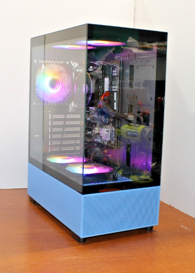 NEW RGB Gaming PC Desktop Computer Intel 3.7 Ghz RX 580 8GB 512GB 16 WIFI