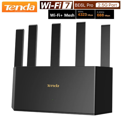 Tenda BE5100 Dual Band Wi 7 Router 2 5GE Gigabit Wireless Network High Speed