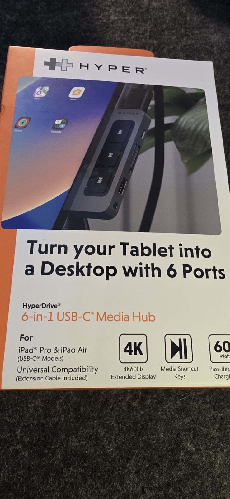 HyperDrive 6-in-1  USB-C  Media Hub - Brand New - 50% off AMZ price