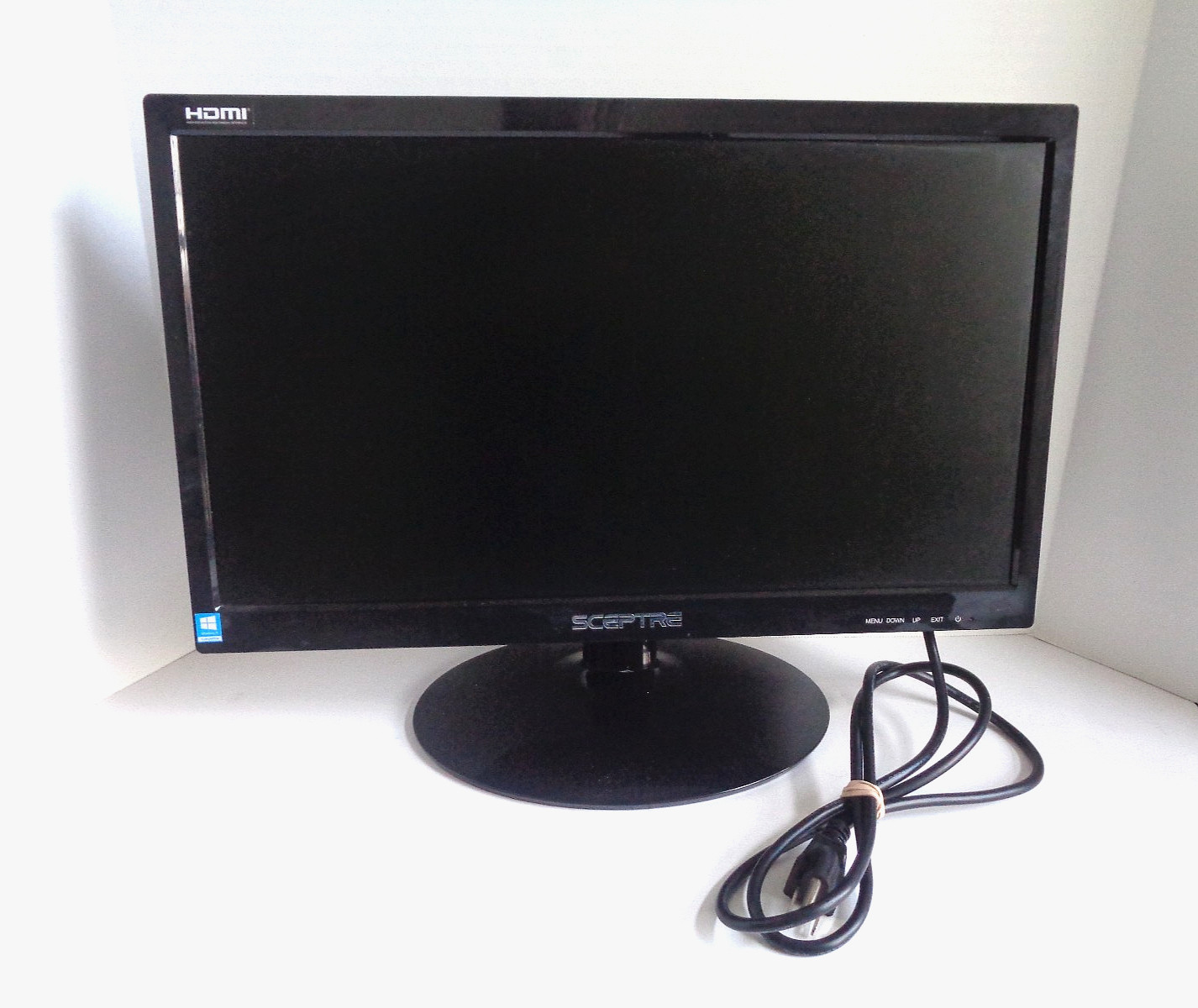 Sceptre E205W-16008AU8S24AA 20" Monitor Model E20 Audio VGA DVI HDMI Ports Black