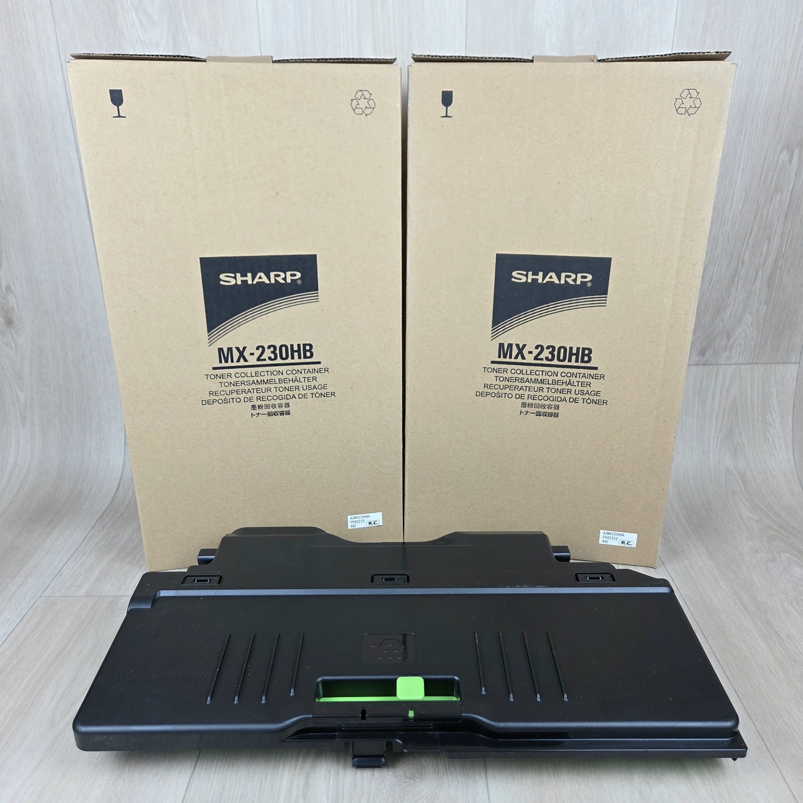 Lot of 2 SHARP MX-230HB Toner Collection Containers NEW Genuine OEM