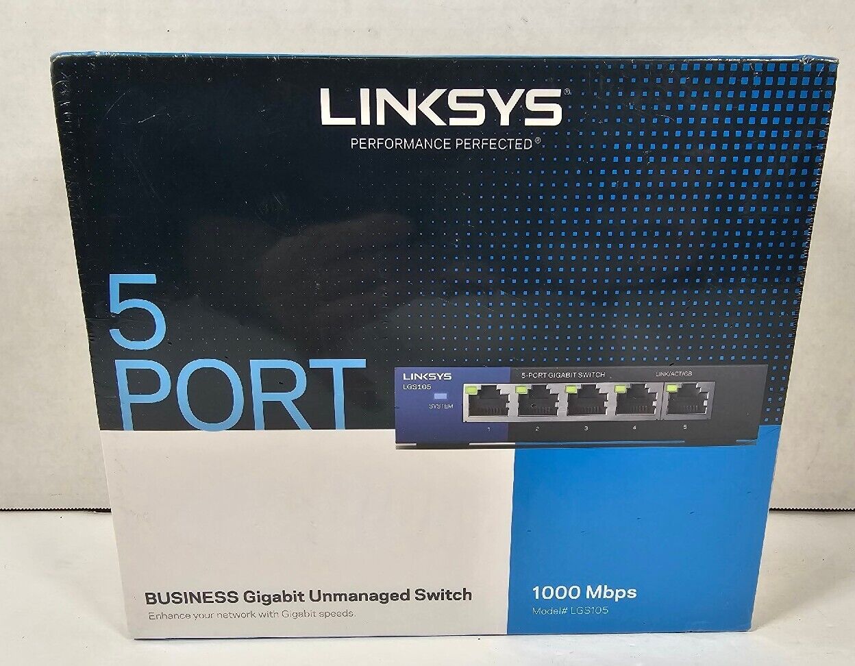 LINKSYS Business Desktop Gigabit Unmanaged Switch 5 Ports LGS105 1000 Mbps